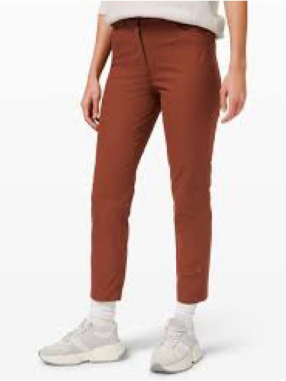 Lululemon City Sleek 5 Pocket 7/8 Pant Size 8 Rust Brown